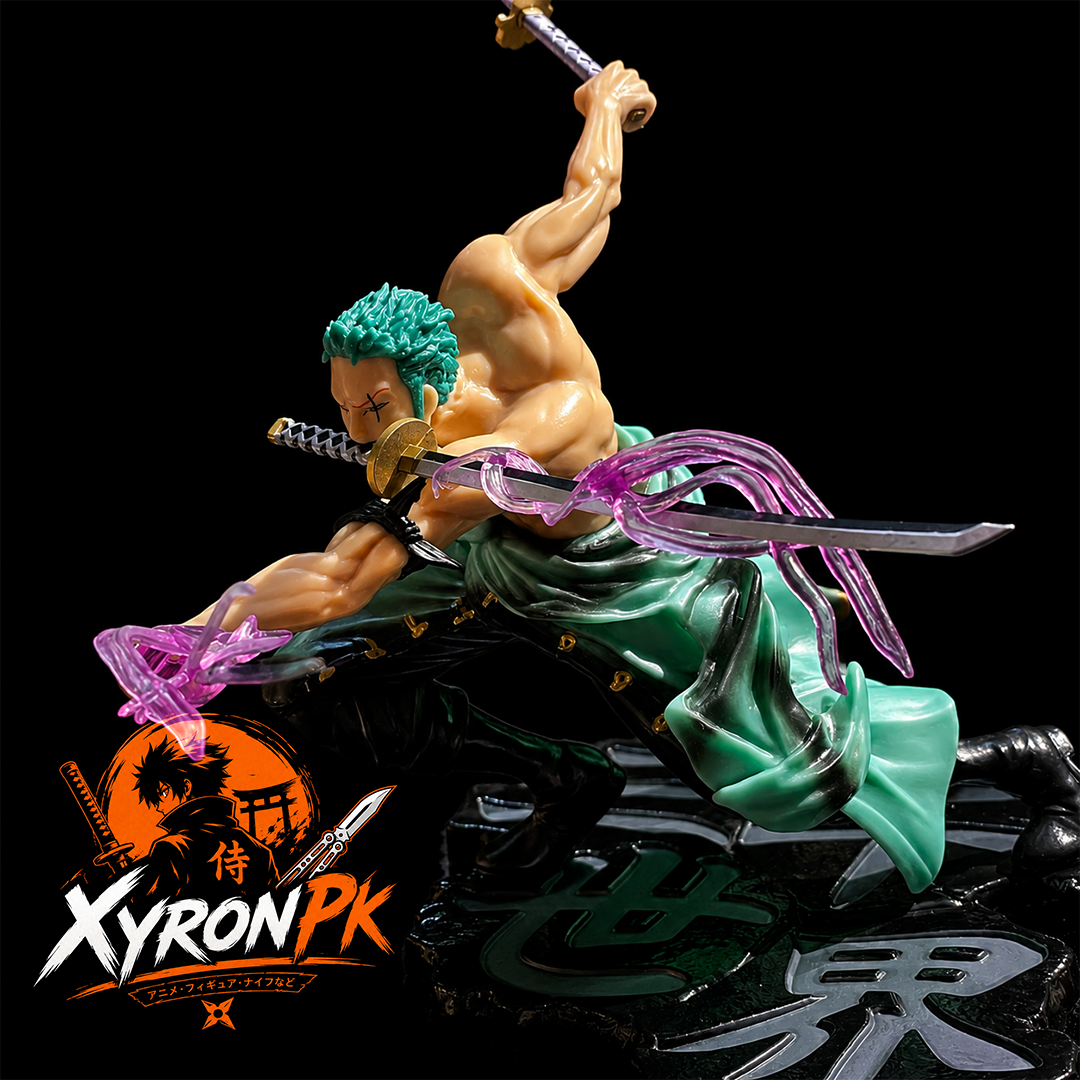 Huge Zoro Three Sword Style Action Figure 17cm | Premium One Piece Collectible Statue
