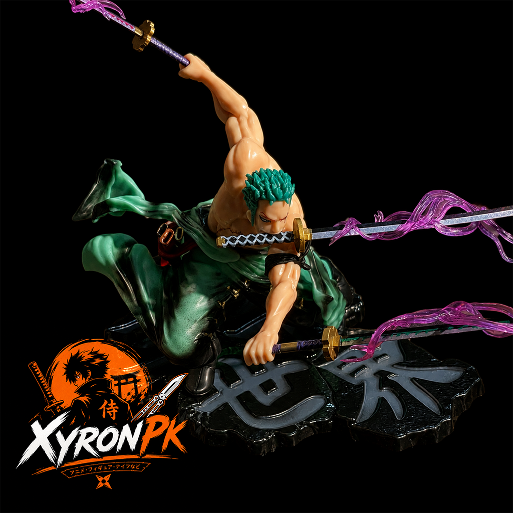 Huge Zoro Three Sword Style Action Figure 17cm | Premium One Piece Collectible Statue