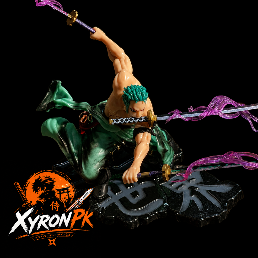 Huge Zoro Three Sword Style Action Figure 17cm | Premium One Piece Collectible Statue