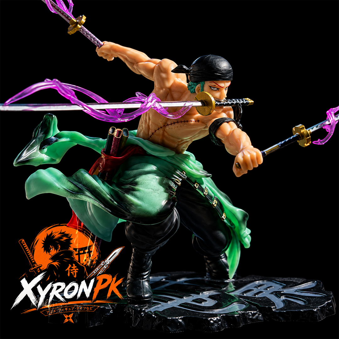 Huge Zoro Three Sword Style Action Figure 17cm | Premium One Piece Collectible Statue