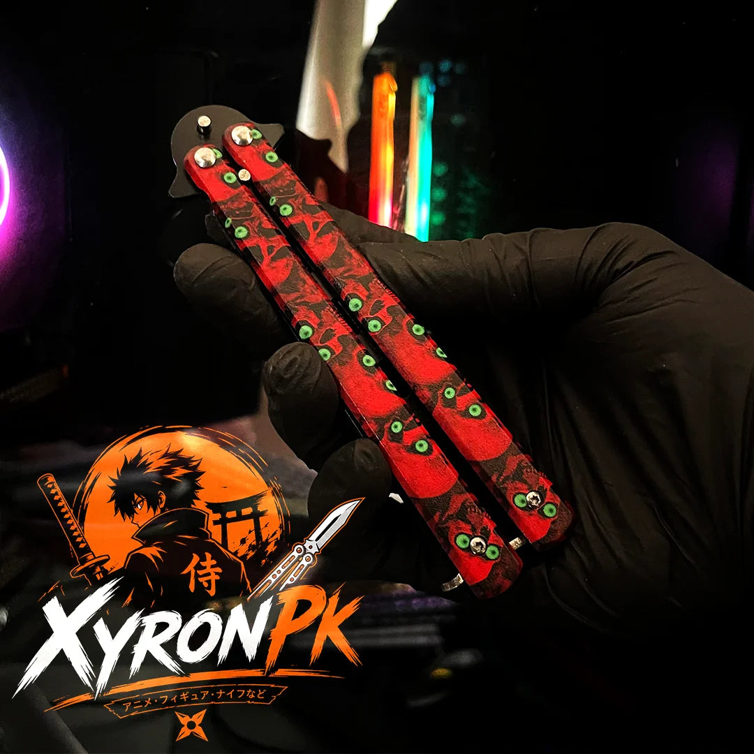 Butterfly Trainer Knife – Skull Edition | Premium Balisong Practice Knife